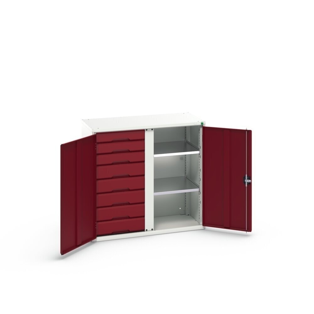 Product image no. 3: bott verso side cabinet with drawers, with 2 shelves and 8 drawers, WxDxH: 1050 x 550 x 1000 mm