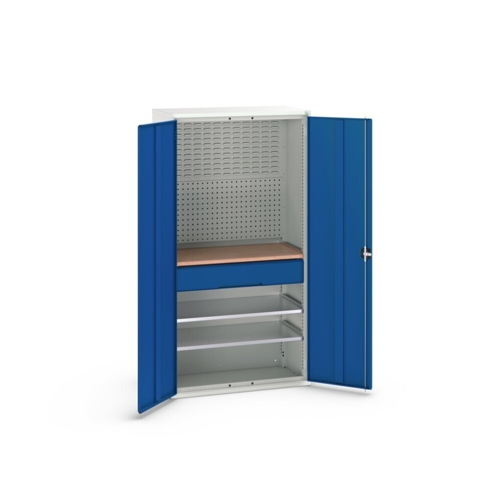 Product image no. 4: bott verso hinged door cabinet with 1 drawer, with 2 shelves and rear panel, WxDxH: 1050 x 550 x 2000 mm