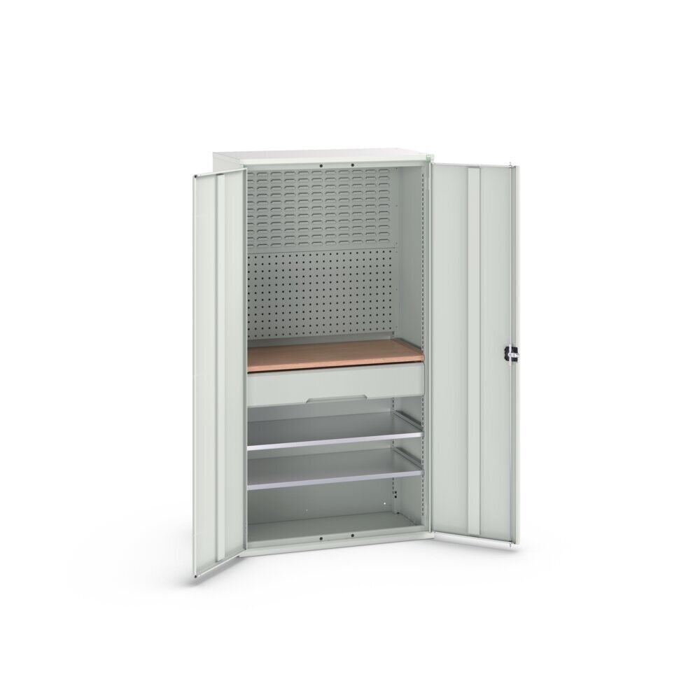 Product image no. 3: bott verso hinged door cabinet with 1 drawer, with 2 shelves and rear panel, WxDxH: 1050 x 550 x 2000 mm
