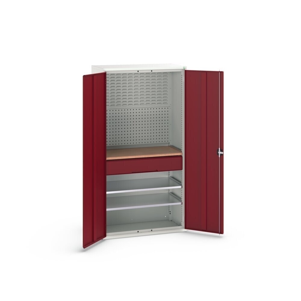 Product image no. 3: bott verso hinged door cabinet with 1 drawer, with 2 shelves and rear panel, WxDxH: 1050 x 550 x 2000 mm