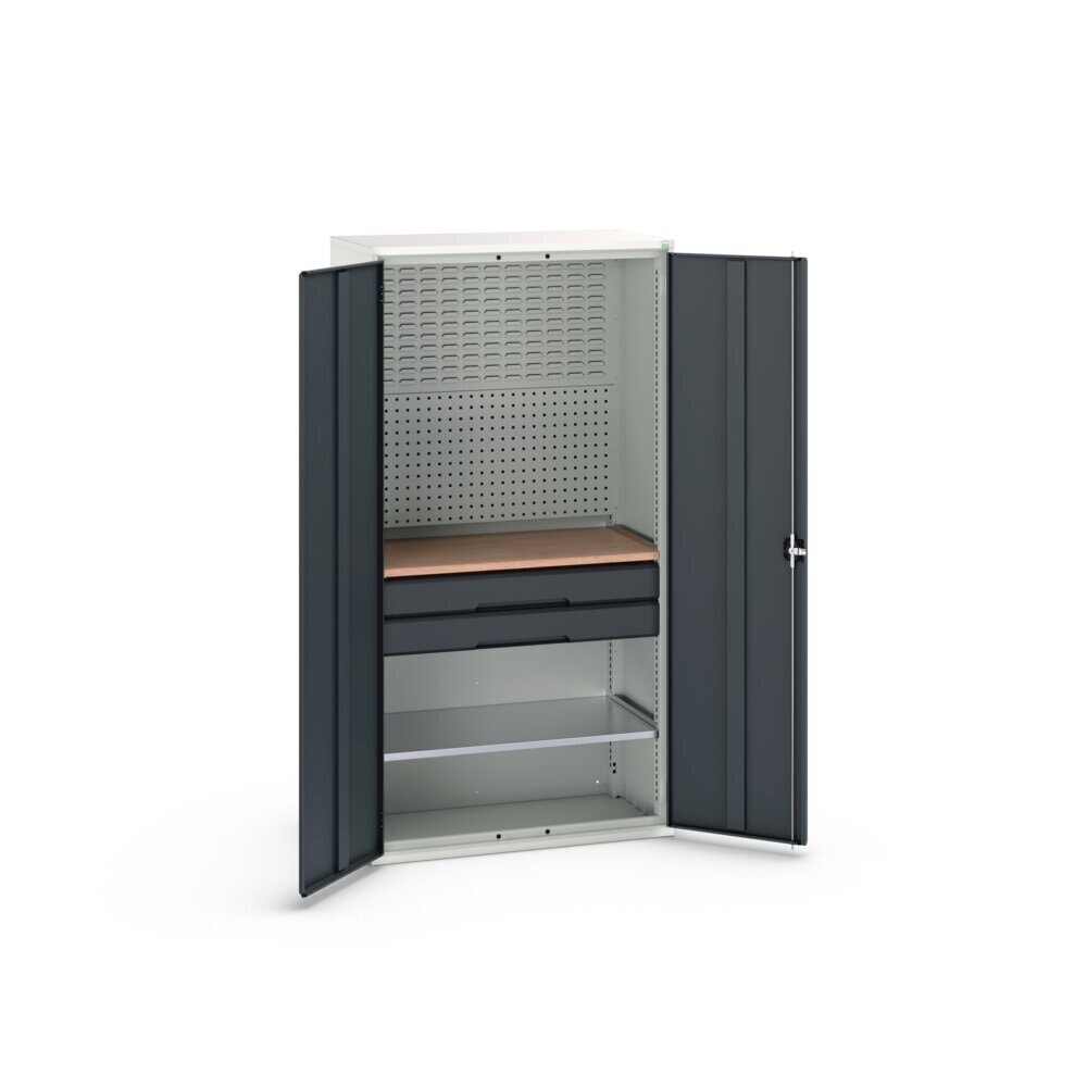Product image no. 3: bott verso hinged door cabinet with 2 drawers, with 2 shelves and rear panel, WxDxH: 1050 x 550 x 2000 mm