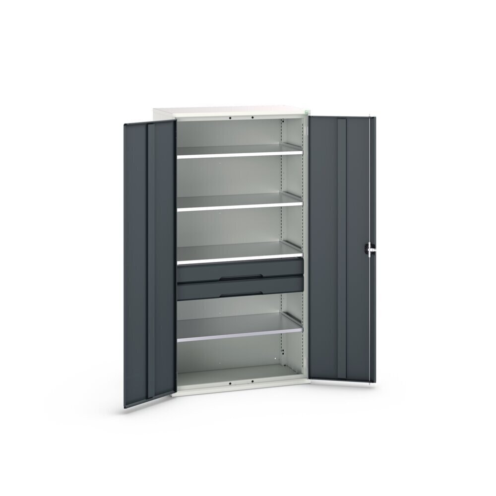 Product image no. 3: bott verso hinged door cabinet with drawers, with 4 shelves and 2 drawers, WxDxH: 1050 x 550 x 2000 mm