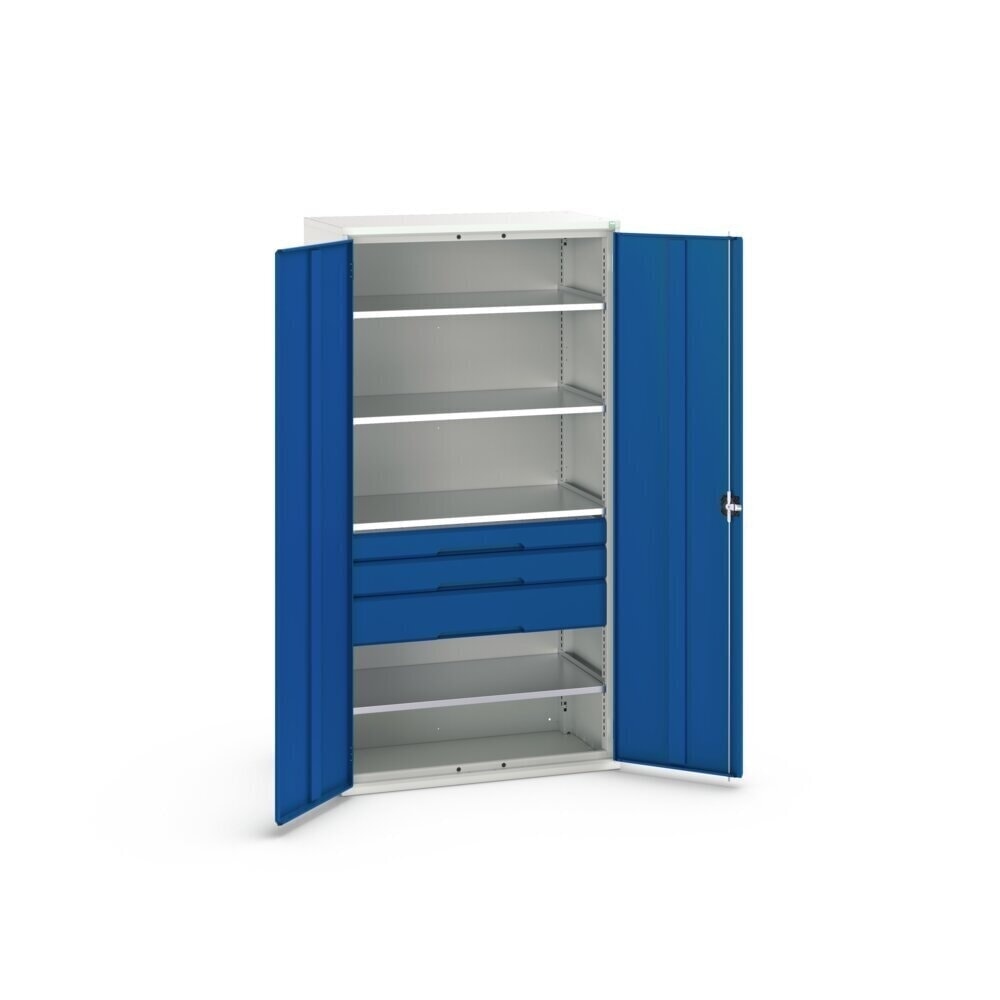 Product image no. 3: bott verso hinged door cabinet with drawers, with 4 shelves and 3 drawers, WxDxH: 1050 x 550 x 2000 mm