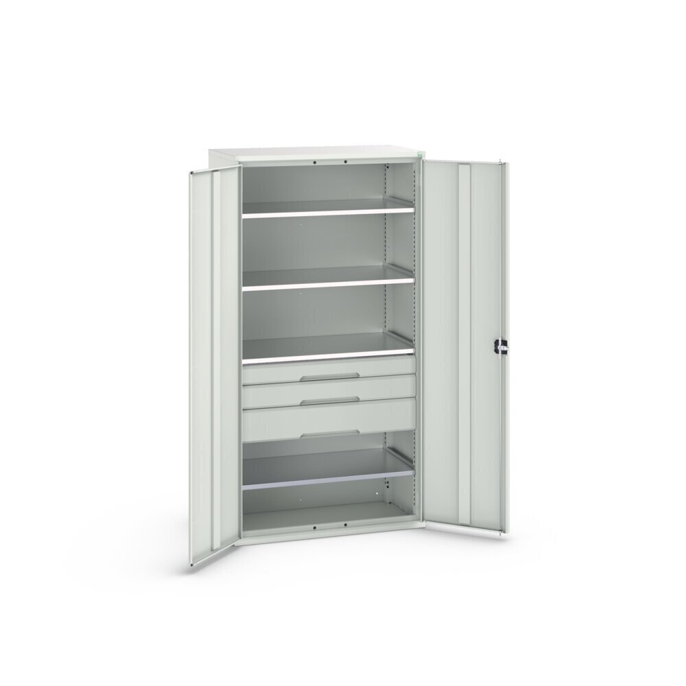 Product image no. 3: bott verso hinged door cabinet with drawers, with 4 shelves and 3 drawers, WxDxH: 1050 x 550 x 2000 mm