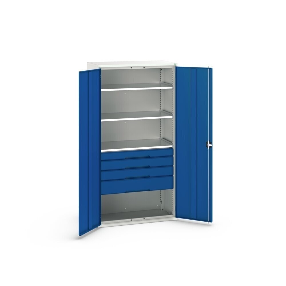 Product image no. 3: bott verso hinged door cabinet with drawers, with 3 shelves and 4 drawers, WxDxH: 1050 x 550 x 2000 mm