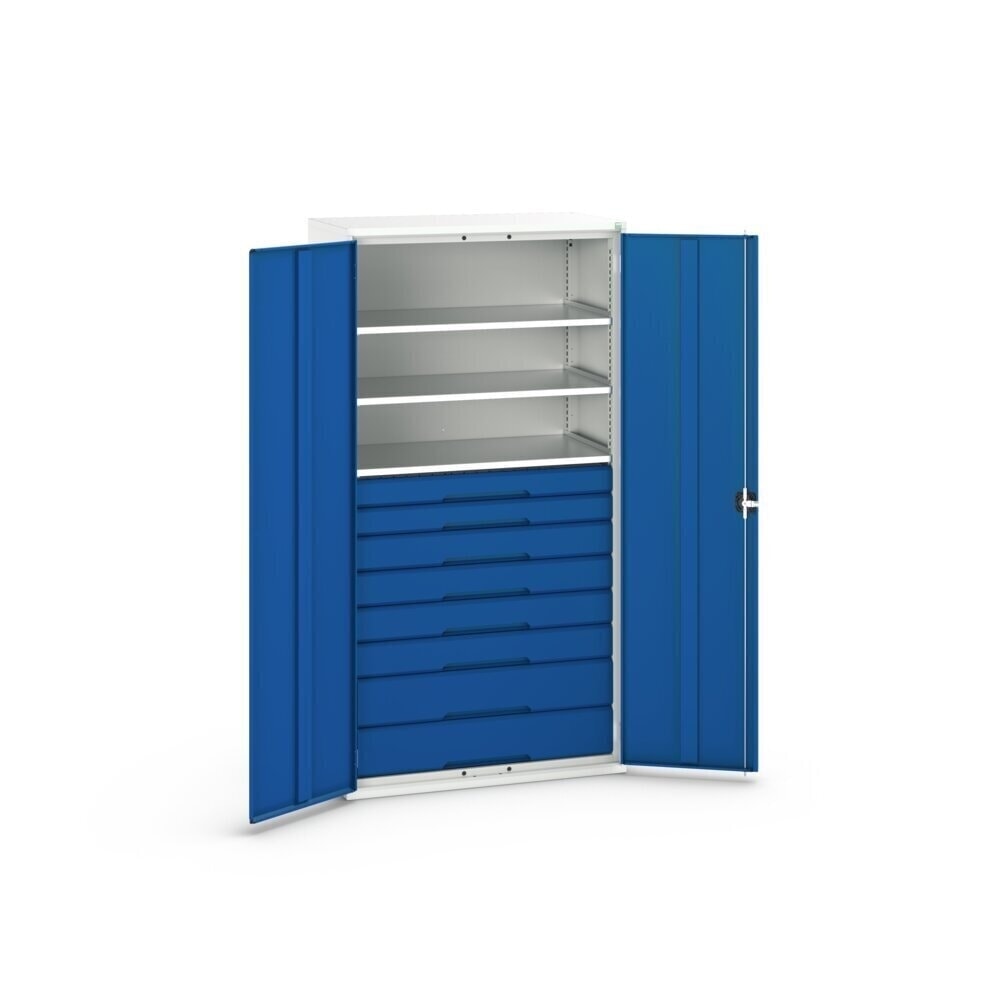 Product image no. 3: bott verso hinged door cabinet with drawers, with 3 shelves and 8 drawers, WxDxH: 1050 x 550 x 2000 mm
