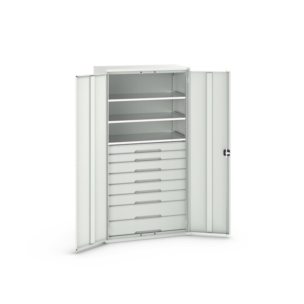 Product image no. 3: bott verso hinged door cabinet with drawers, with 3 shelves and 8 drawers, WxDxH: 1050 x 550 x 2000 mm