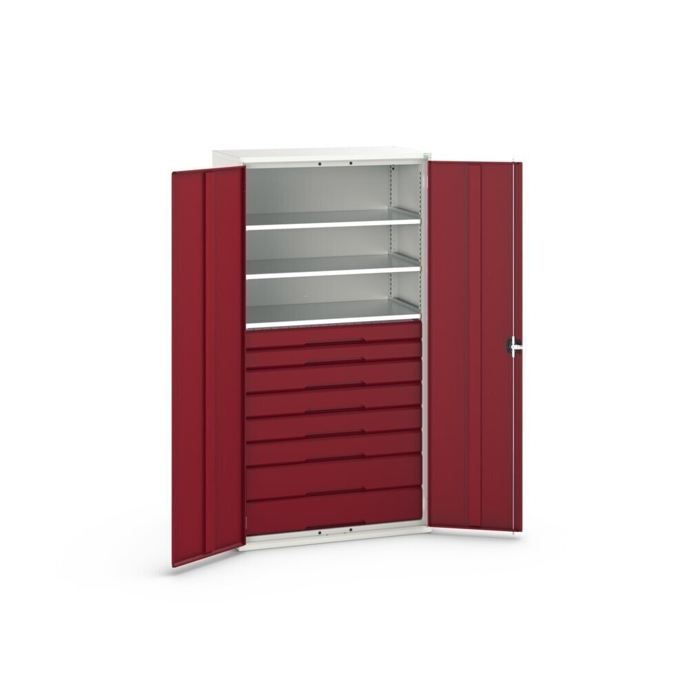 Product image no. 3: bott verso hinged door cabinet with drawers, with 3 shelves and 8 drawers, WxDxH: 1050 x 550 x 2000 mm