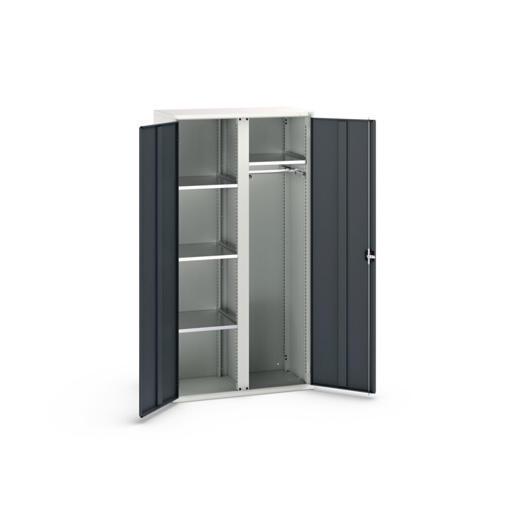 Product image no. 3: bott verso hinged door cabinet, with 4 shelves and 1 clothes rail, WxDxH: 1050 x 550 x 2000 mm
