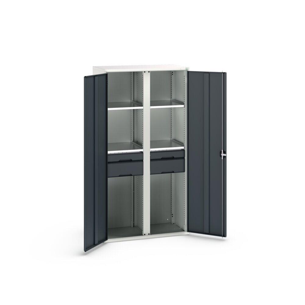 Product image no. 3: bott verso hinged door cabinet with drawers, with 4 shelves and 4 drawers, WxDxH: 1050 x 550 x 2000 mm