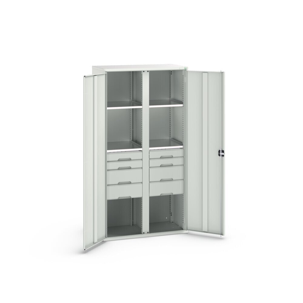 Product image no. 3: bott verso hinged door cabinet with drawers, with 4 shelves and 8 drawers, WxDxH: 1050 x 550 x 2000 mm