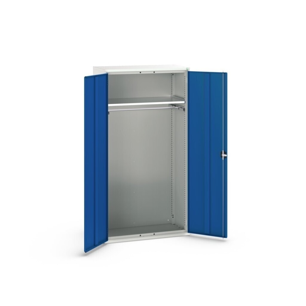bott verso hinged door cabinet with 1 shelf and 1 clothes rail, WxDxH: 1050 x 550 x 2000 mm Product image no. 3: bott verso hinged door cabinet with 1 shelf and 1 clothes rail, WxDxH: 1050 x 550 x 2000 mm