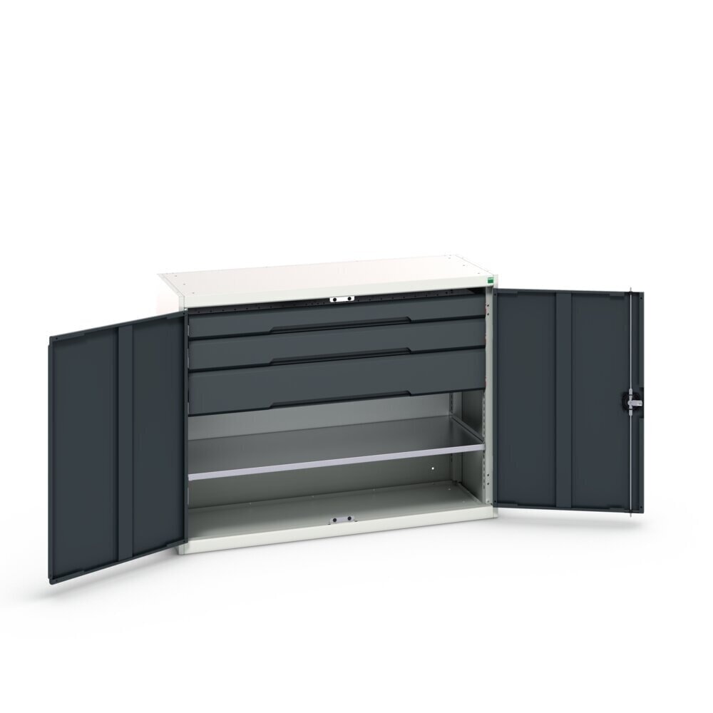 Product image no. 3: bott verso side cabinet with drawers, with 1 shelf and 3 drawers, WxDxH: 1300 x 550 x 1000 mm
