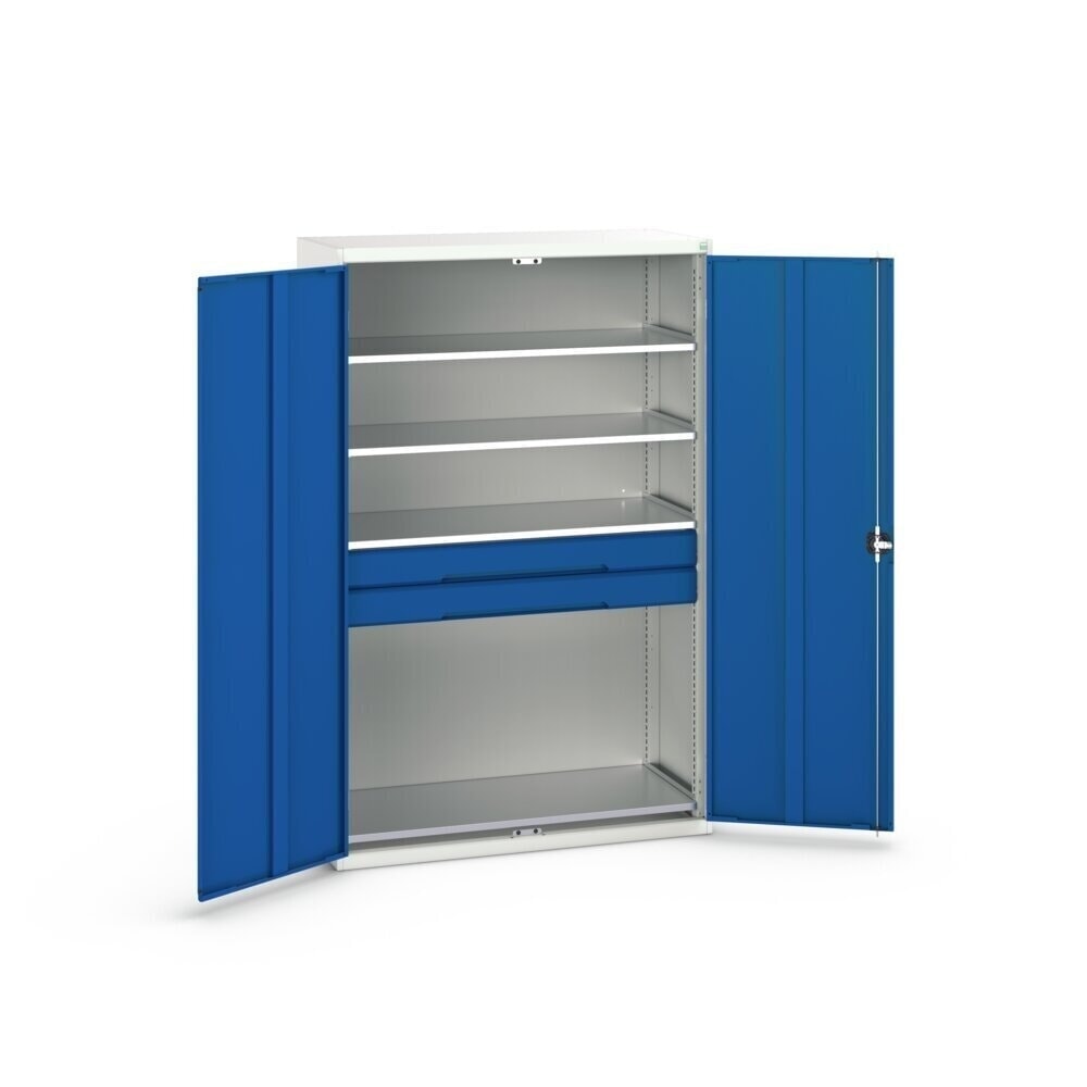 Product image no. 3: bott verso hinged door cabinet with drawers, with 4 shelves and 2 drawers, WxDxH: 1300 x 550 x 2000 mm