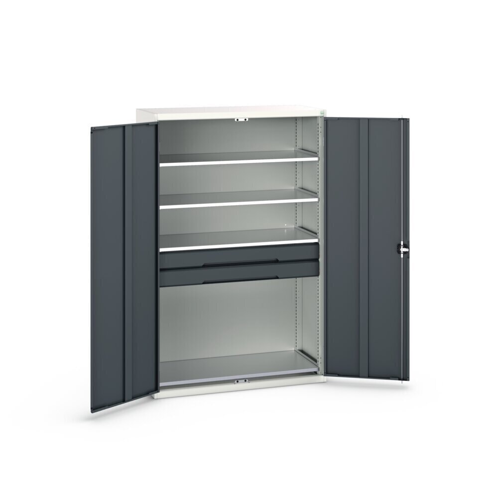 Product image no. 3: bott verso hinged door cabinet with drawers, with 4 shelves and 2 drawers, WxDxH: 1300 x 550 x 2000 mm