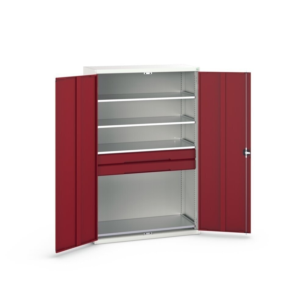 Product image no. 3: bott verso hinged door cabinet with drawers, with 4 shelves and 2 drawers, WxDxH: 1300 x 550 x 2000 mm