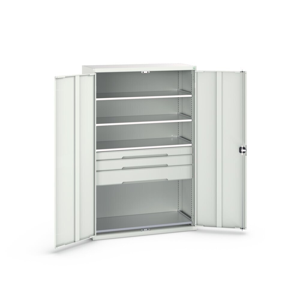 Product image no. 3: bott verso hinged door cabinet with drawers, with 4 shelves and 3 drawers, WxDxH: 1300 x 550 x 2000 mm