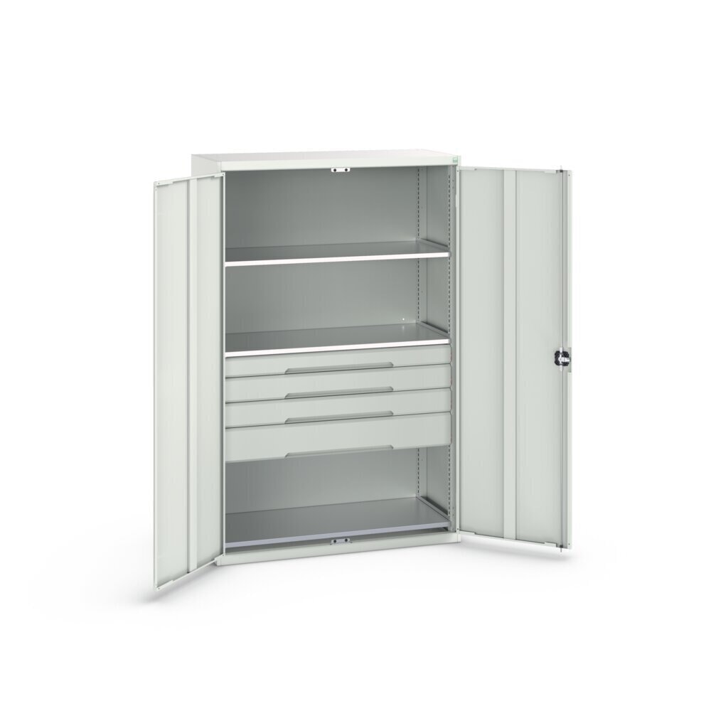 Product image no. 3: bott verso hinged door cabinet with drawers, with 3 shelves and 4 drawers, WxDxH: 1300 x 550 x 2000 mm