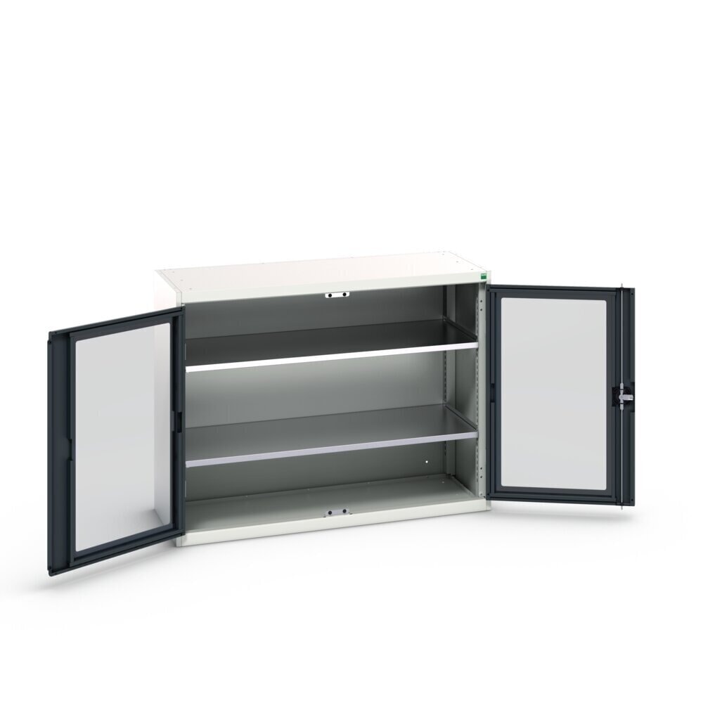 Product image no. 3: bott verso side cabinet with see-through panel, with 2 shelves, WxDxH: 1300 x 550 x 1000 mm