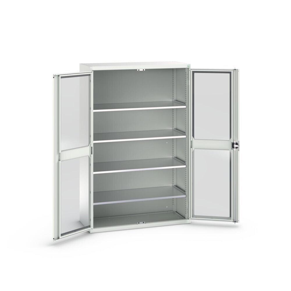 Product image no. 3: bott verso hinged door cabinet with see-through panel, with 4 shelves, WxDxH: 1300 x 550 x 2000 mm