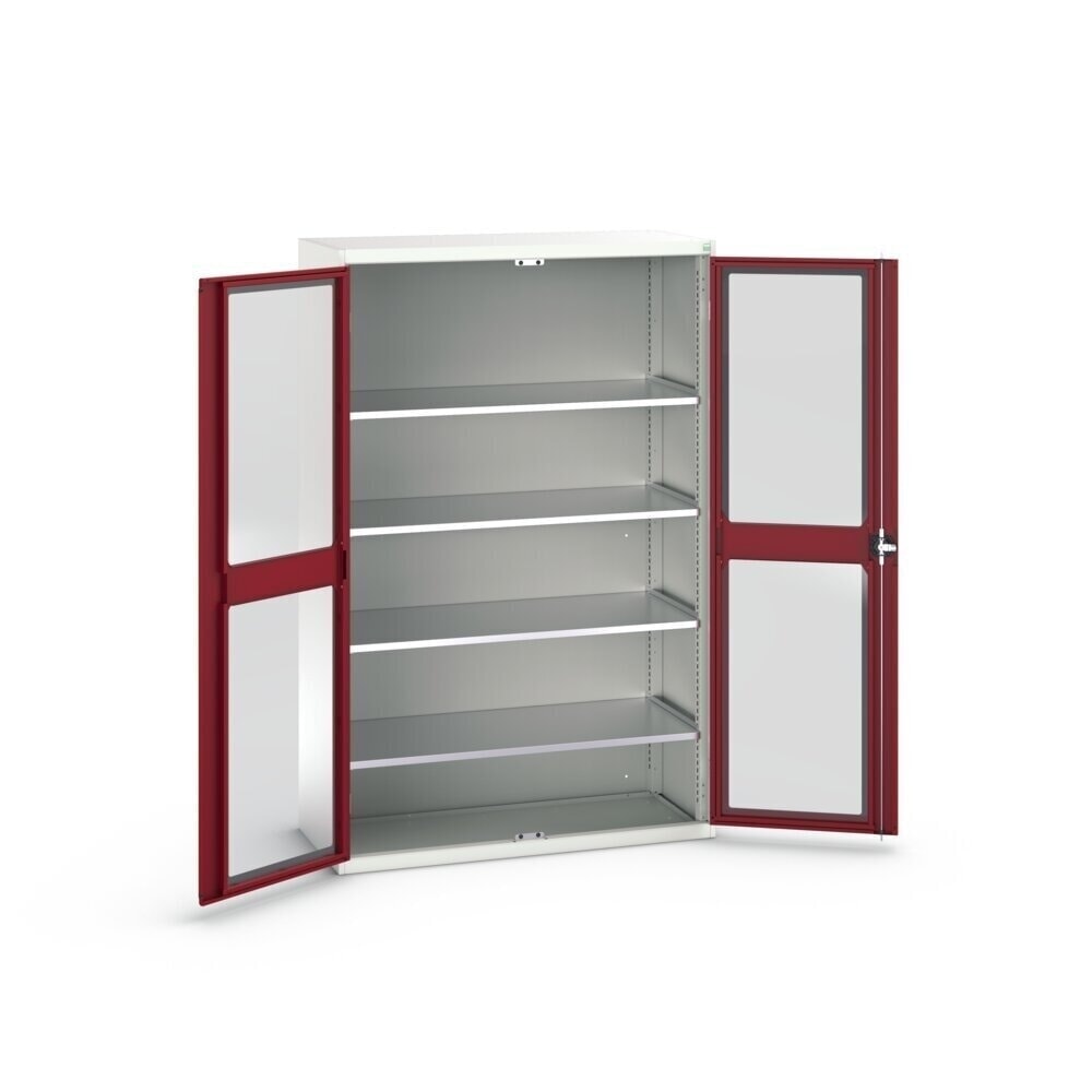 Product image no. 3: bott verso hinged door cabinet with see-through panel, with 4 shelves, WxDxH: 1300 x 550 x 2000 mm