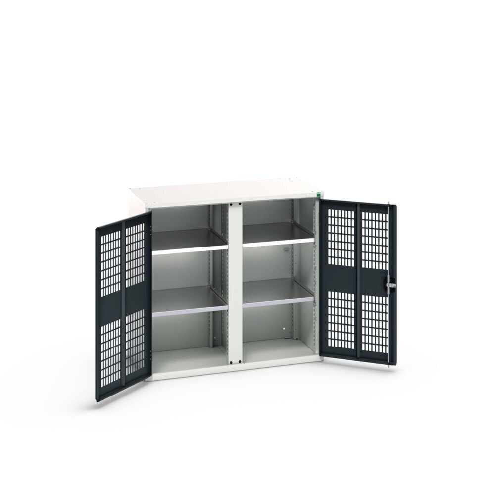 Product image no. 2: bott verso clothes locker with ventilation, with 4 shelves and partition, WxDxH: 1050 x 550 x 1000 mm