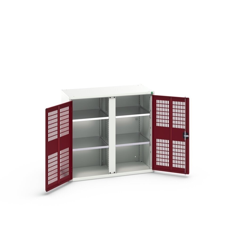 Product image no. 2: bott verso clothes locker with ventilation, with 4 shelves and partition, WxDxH: 1050 x 550 x 1000 mm