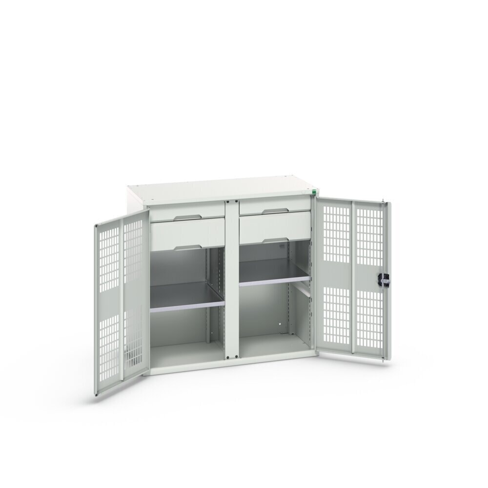 Product image no. 2: bott verso clothes locker with ventilation, with 2 shelves, 4 drawers, partition, WxDxH: 1050 x 550 x 1000 mm