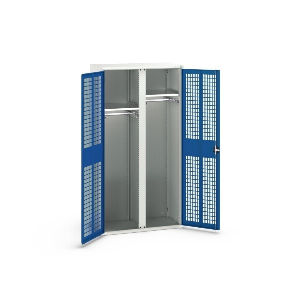 Product image no. 3: bott verso clothes locker with ventilation, with 2 shelves and partition, WxDxH: 1050 x 550 x 2000 mm