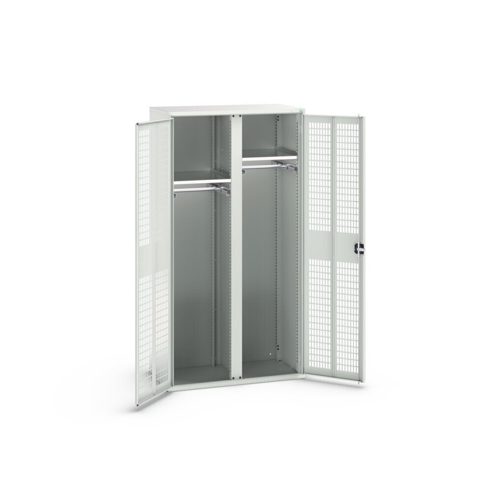 Product image no. 2: bott verso clothes locker with ventilation, with 2 shelves and partition, WxDxH: 1050 x 550 x 2000 mm