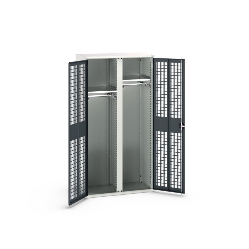 Product image no. 2: bott verso clothes locker with ventilation, with 2 shelves and partition, WxDxH: 1050 x 550 x 2000 mm