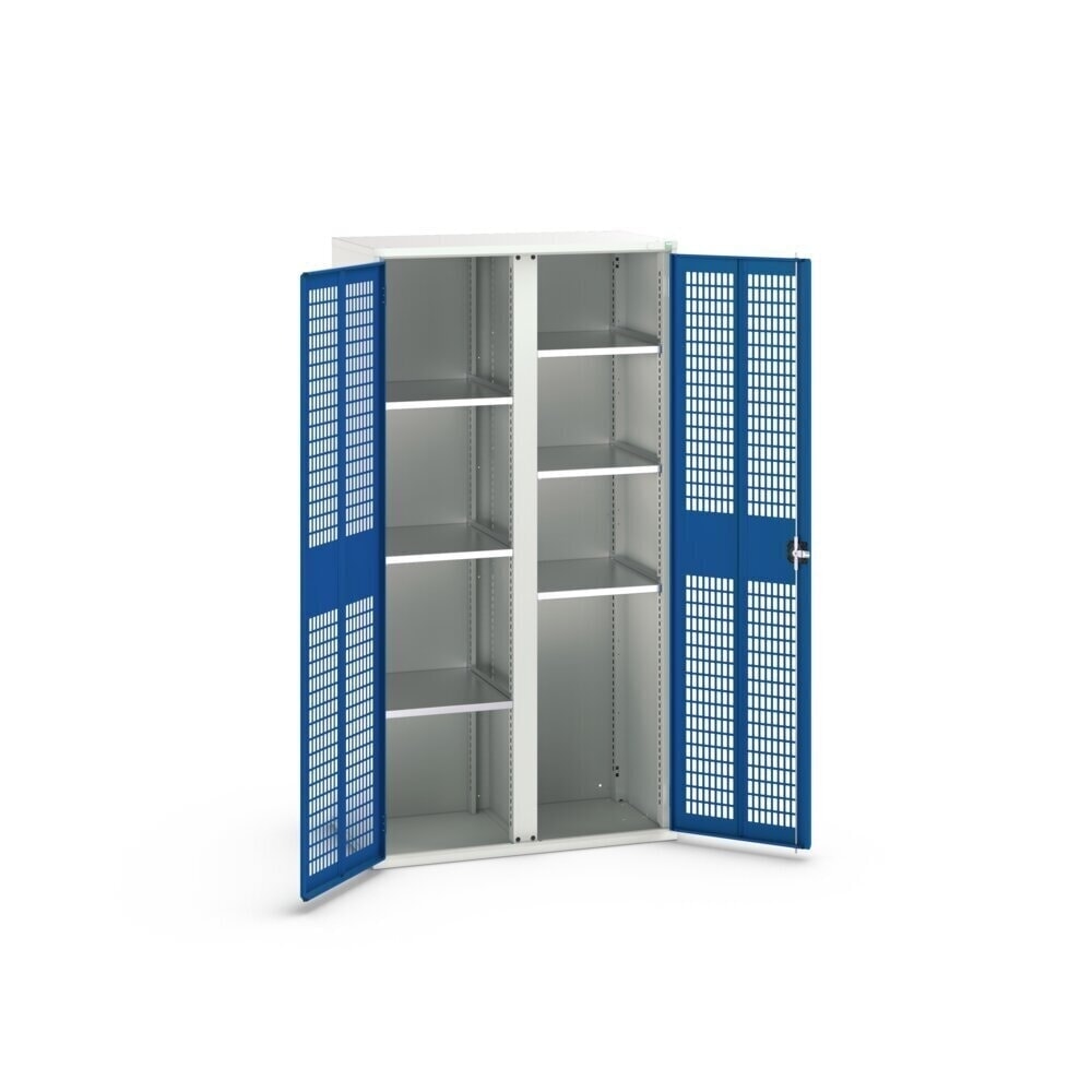 Product image no. 2: bott verso clothes locker with ventilation, with 6 shelves and partition, WxDxH: 1050 x 550 x 2000 mm