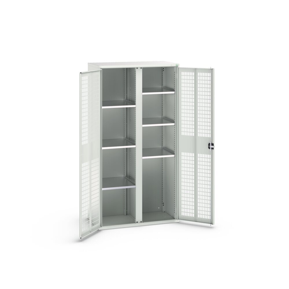 Product image no. 2: bott verso clothes locker with ventilation, with 6 shelves and partition, WxDxH: 1050 x 550 x 2000 mm