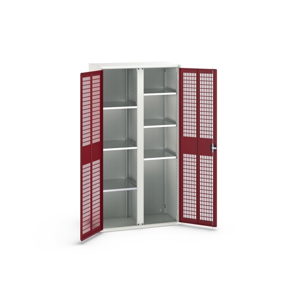 Product image no. 2: bott verso clothes locker with ventilation, with 6 shelves and partition, WxDxH: 1050 x 550 x 2000 mm