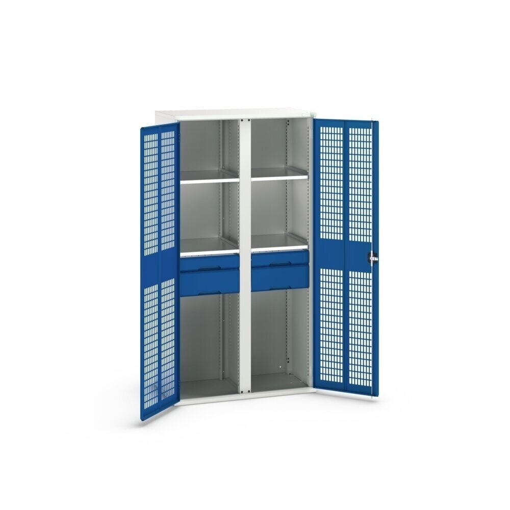 Product image no. 2: bott verso clothes locker with ventilation, with 4 shelves and 4 drawers, WxDxH: 1050 x 550 x 2000 mm