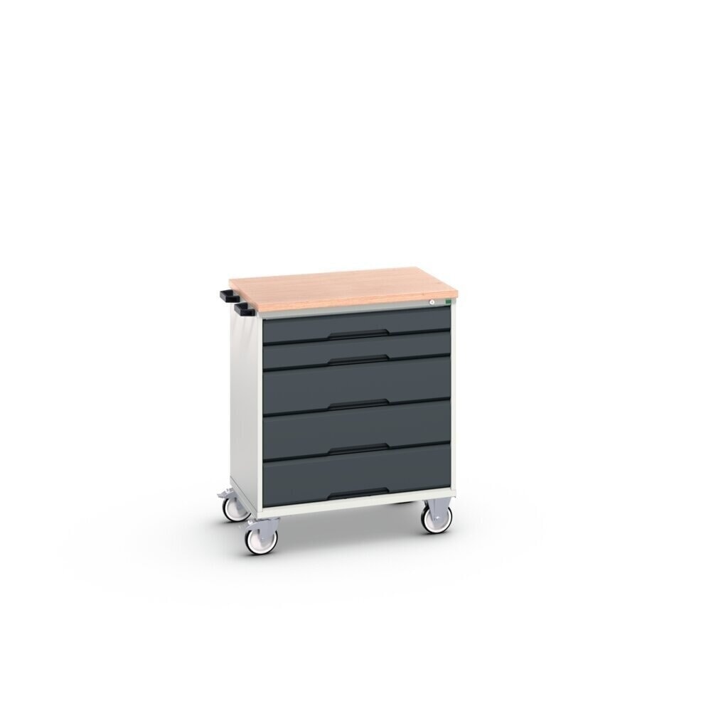 Product image no. 2: bott verso mobile drawer cabinet with 5 drawers and multiplex top, WxDxH: 800 x 600 x 980 mm