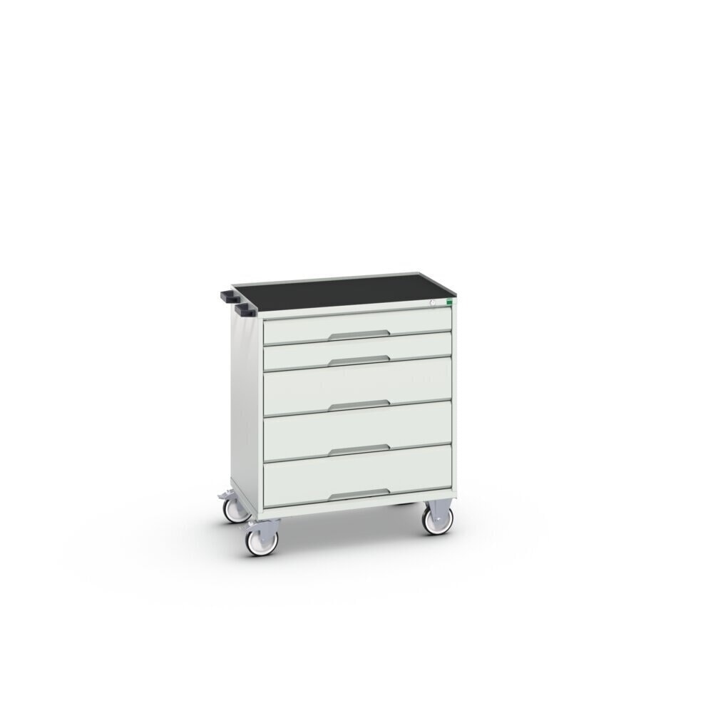Product image no. 2: bott verso mobile drawer cabinet with 5 drawers and raised edge