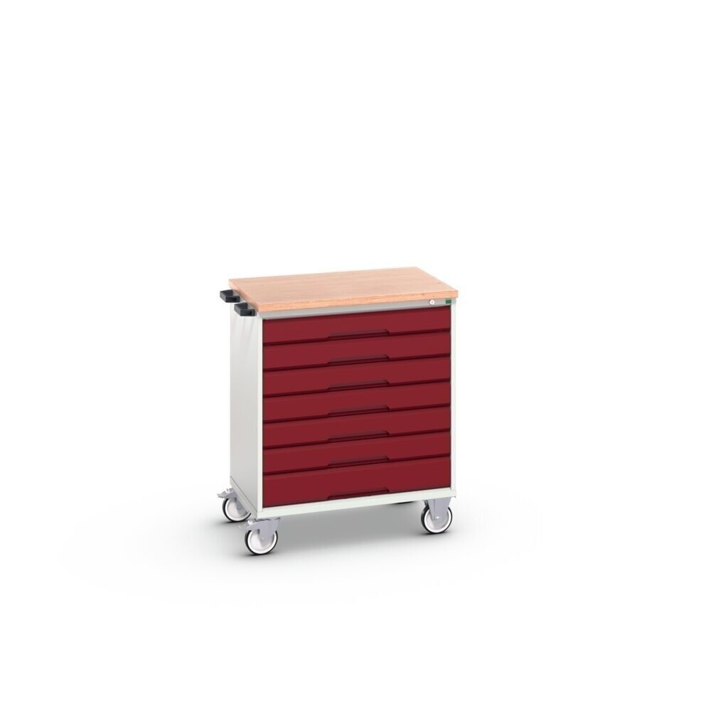 Product image no. 2: bott verso mobile drawer cabinet with 7 drawers and multiplex top