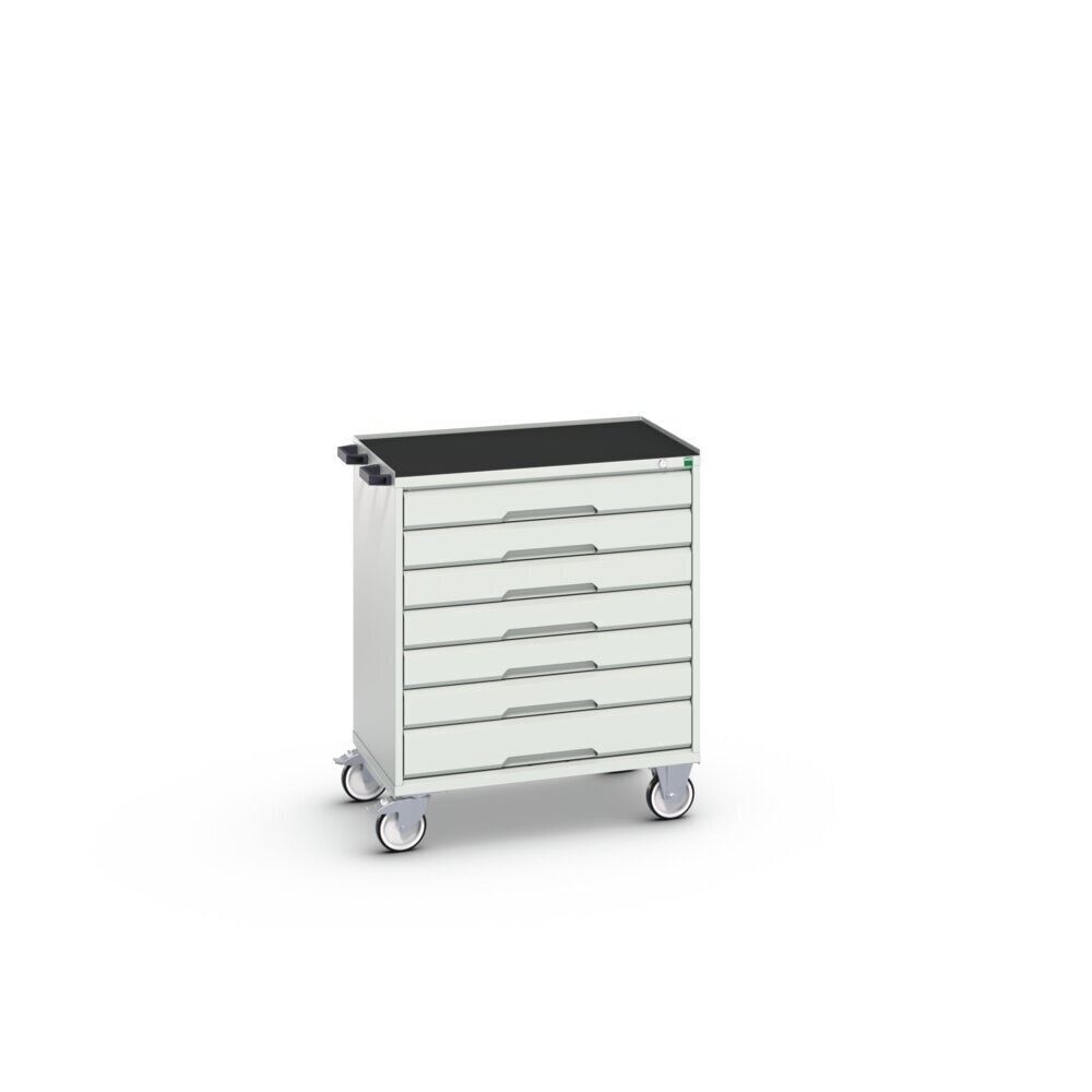 Product image no. 2: bott verso mobile drawer cabinet with 7 drawers and raised edge