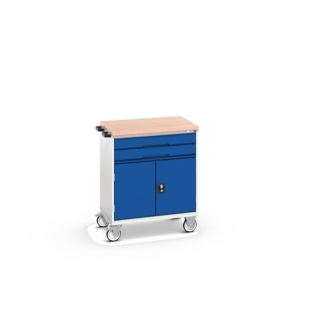 Product image no. 2: bott verso mobile drawer cabinet with 2 drawers, door and multiplex top, WxDxH: 800 x 600 x 980 mm