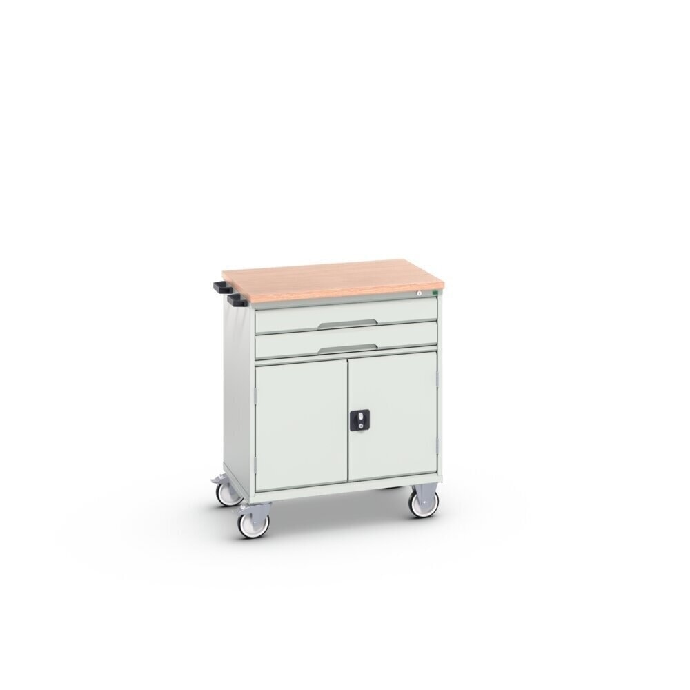 Product image no. 2: bott verso mobile drawer cabinet with 2 drawers, door and multiplex top