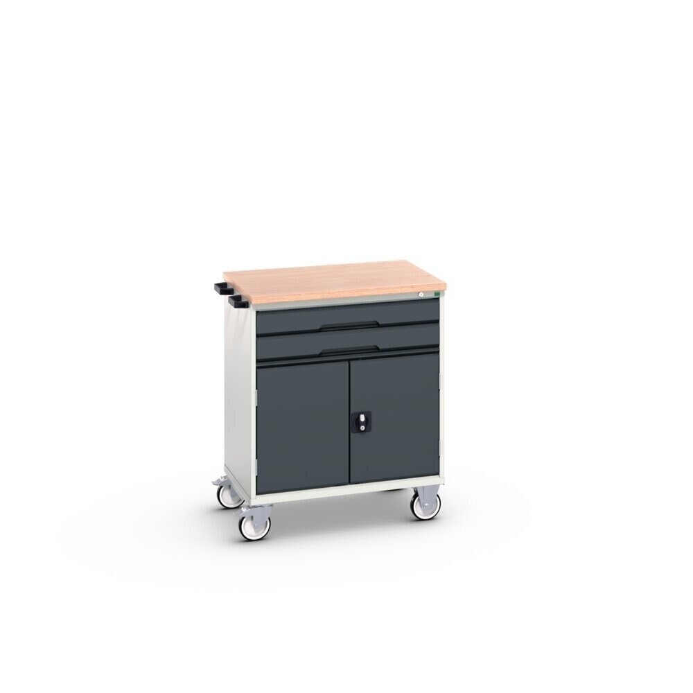 Product image no. 2: bott verso mobile drawer cabinet with 2 drawers, door and multiplex top, WxDxH: 800 x 600 x 980 mm