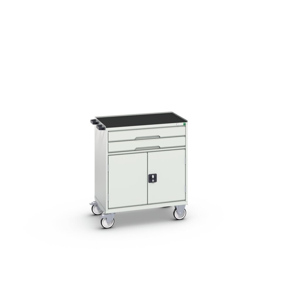 Product image no. 2: bott verso mobile drawer cabinet with 2 drawers, door and raised edge