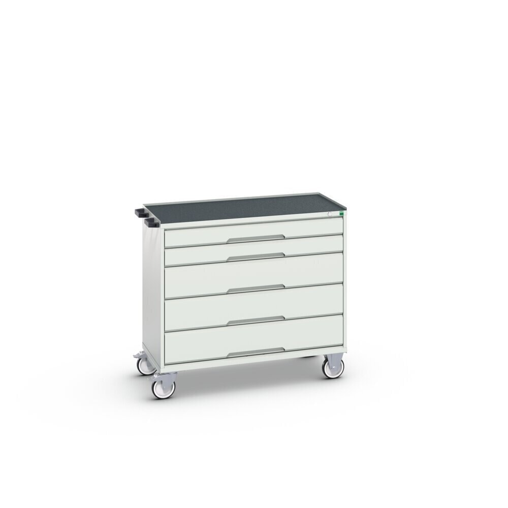 Product image no. 2: bott verso mobile drawer cabinet with 5 drawers and raised edge