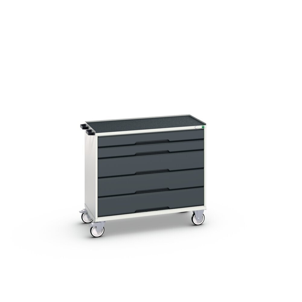 Product image no. 3: bott verso mobile drawer cabinet with 5 drawers and raised edge, WxDxH: 1050 x 550 x 965 mm