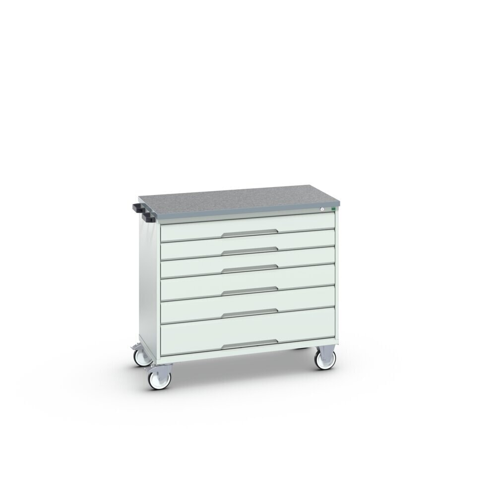 Product image no. 2: bott verso mobile drawer cabinet, with 6 drawers and linoleum top, WxDxH: 1050 x 600 x 980 mm
