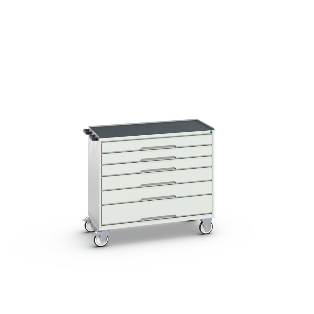 Product image no. 2: bott verso mobile drawer cabinet with 6 drawers and raised edge