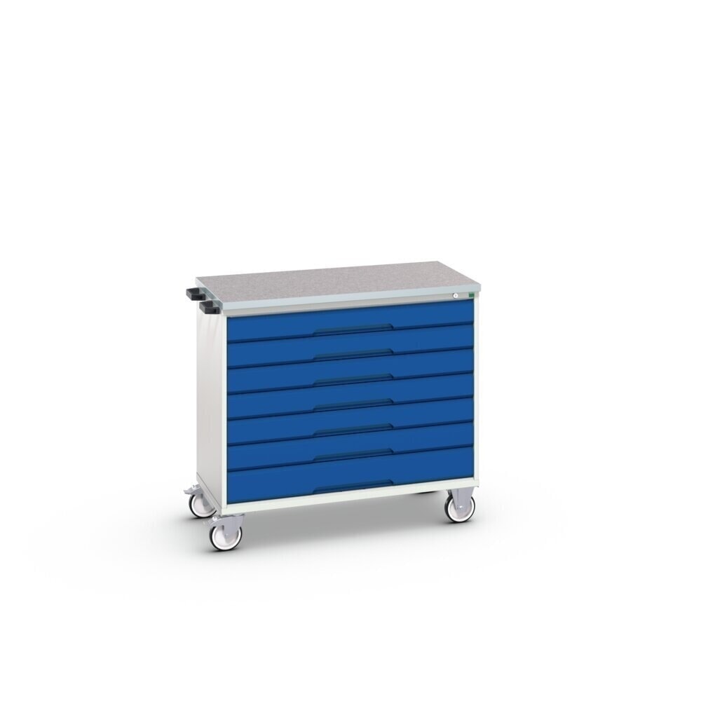 Product image no. 2: bott verso mobile drawer cabinet, with 7 drawers and linoleum top, WxDxH: 1050 x 600 x 980 mm