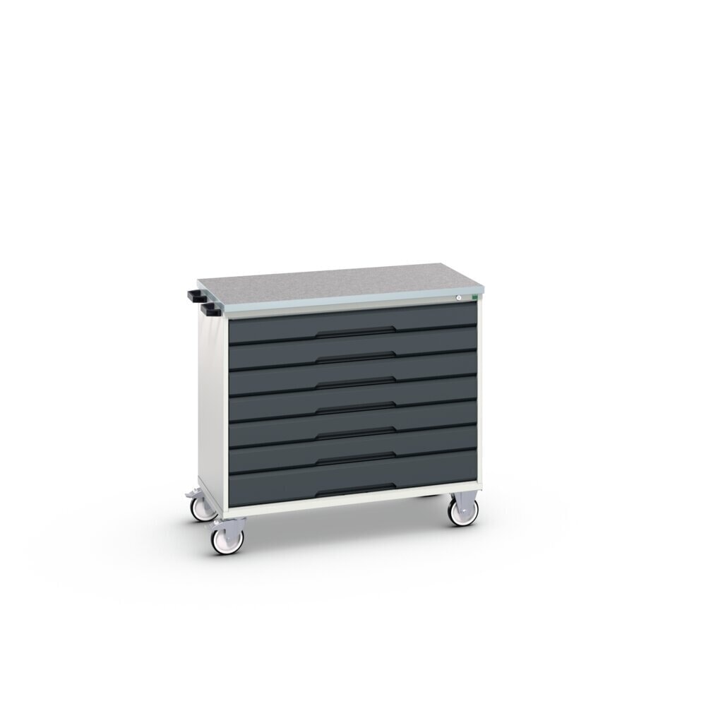 Product image no. 2: bott verso mobile drawer cabinet, with 7 drawers and linoleum top, WxDxH: 1050 x 600 x 980 mm