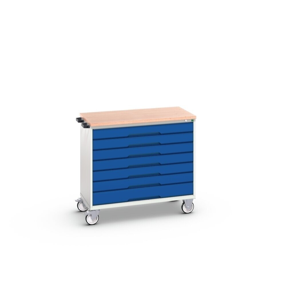 Product image no. 2: bott verso mobile drawer cabinet with 7 drawers and multiplex top, WxDxH: 1050 x 600 x 980 mm